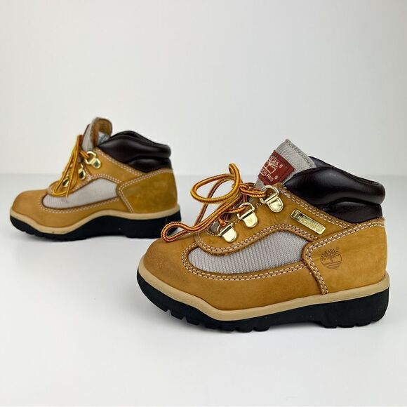 Timberland Field Boots Wheat Nubuck Lace Up Boots Toddler 9 - Picture 5 of 10